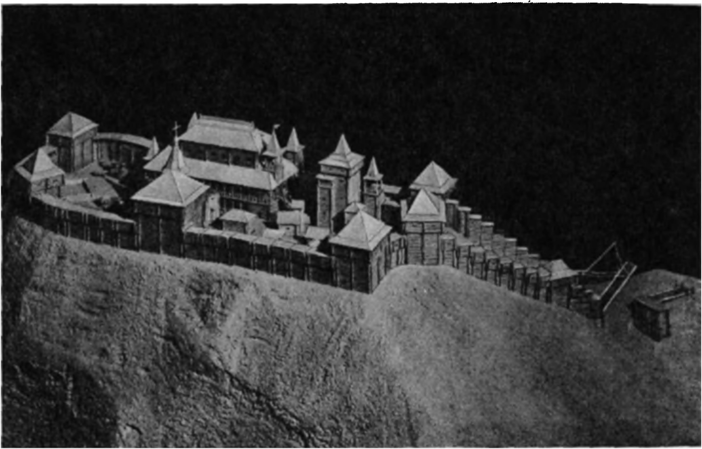 Любечский замок. Реконструкция Б.А. Рыбакова
