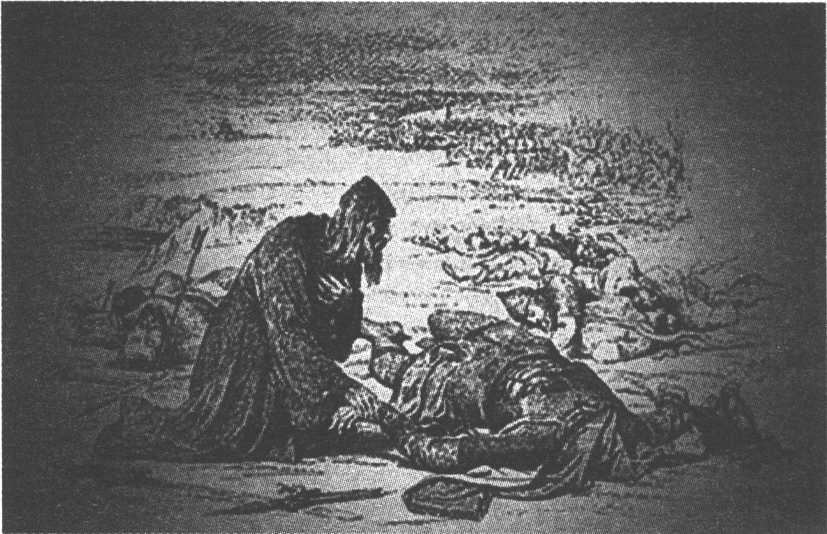 Верещагин В.П. Епископ Кирилл находит обезглавленное тело великого князя Юрия на поле сражения на реке Сить